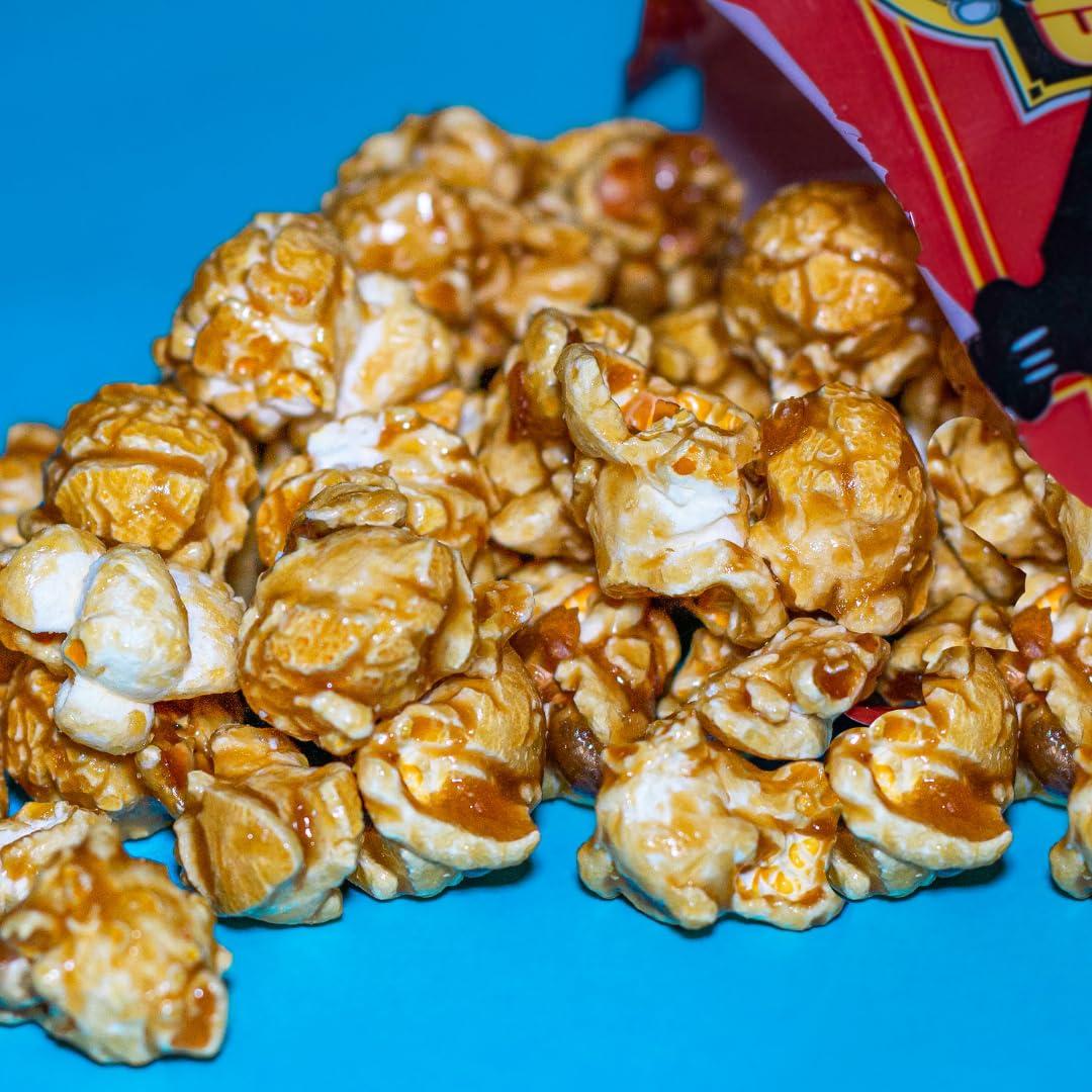 Chee-wee\'s Elmer\'s Caramel Popcorn, Real Old Fashioned Caramel Popcorn, Popped in Coconut Oil, 3 oz Bags, Pack of 3