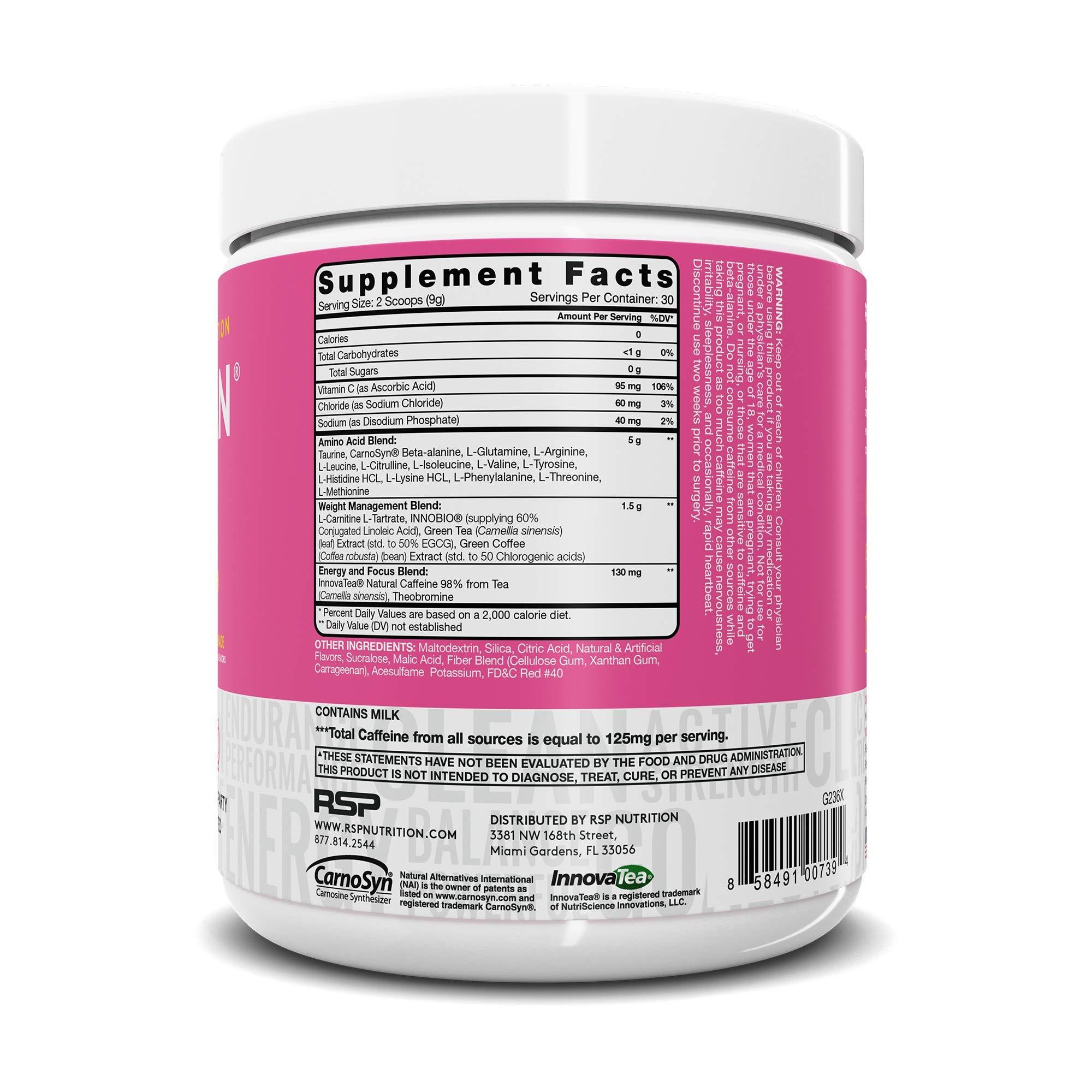 RSP NUTRITION RSP NUTRITION AminoLean Pre Workout Energy (Pink Lemonade 30 Servings) with AminoLean Recovery Post Workout Boost (Tropical Island Punch 30 Servings)