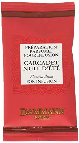 Dammann Freres Dammann Freres Sachets, Nuit Dete Summer Night Tea Bags, Premium Gourmet Hibiscus and Berry Herbal Tea, Individually Wrapped, 24 Count (Single Pack)