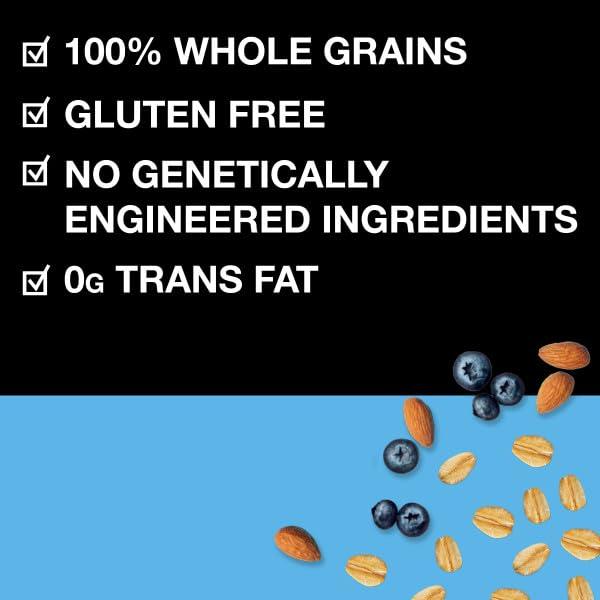 KIND KIND Breakfast Bars, Healthy Snacks, Blueberry Almond, Gluten Free, Whole Grains and Oats, 3g Protein, 12 Count