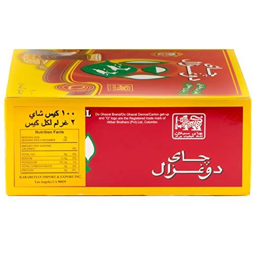 Do Ghazal Do Ghazal Super Ceylon Black Tea Bags - 100 x 2g Teabags