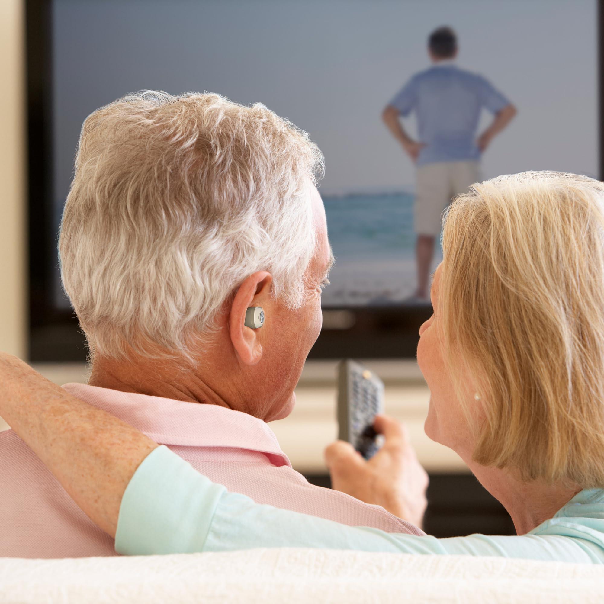 FORTEMOTUS Hearing Aids for Seniors with Hearing Loss, New Rechargeable 16-Channel Digital Hearing Aid with Intelligent Noise Cancelling, Invisible Hearing Amplifier With Portable Charging Case(Black)