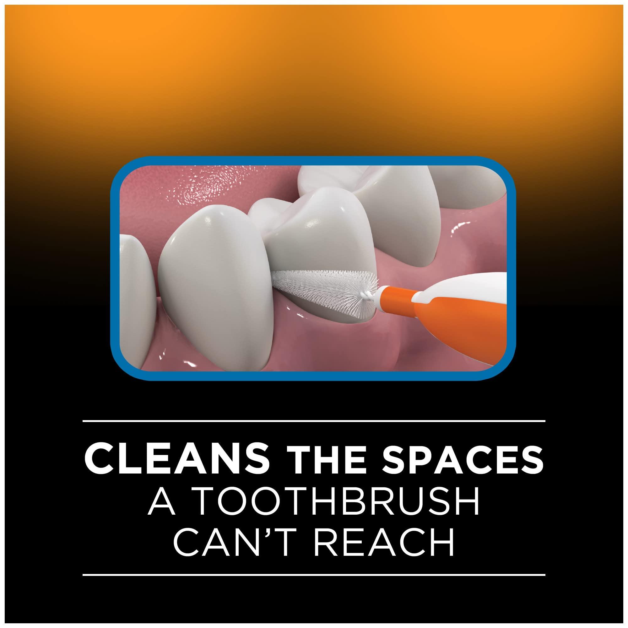 DenTek DenTek Easy Brush Interdental Cleaners | Brushes Between Teeth | Standard | Mint Flavor | 10 Count