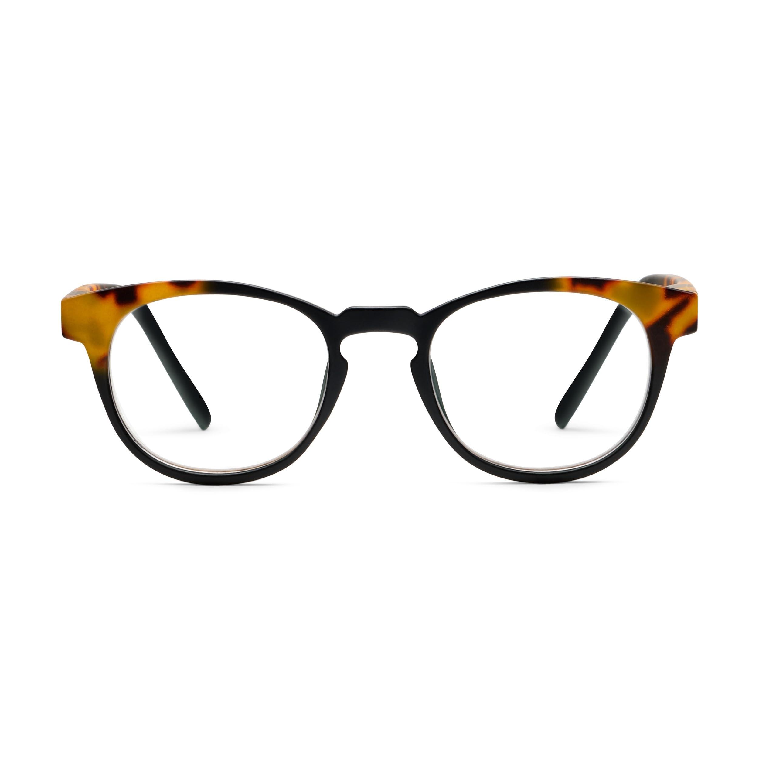 Peepers by PeeperSpecs Peepers by PeeperSpecs Men\'s Chester Round Reading Glasses, Black, 1.75