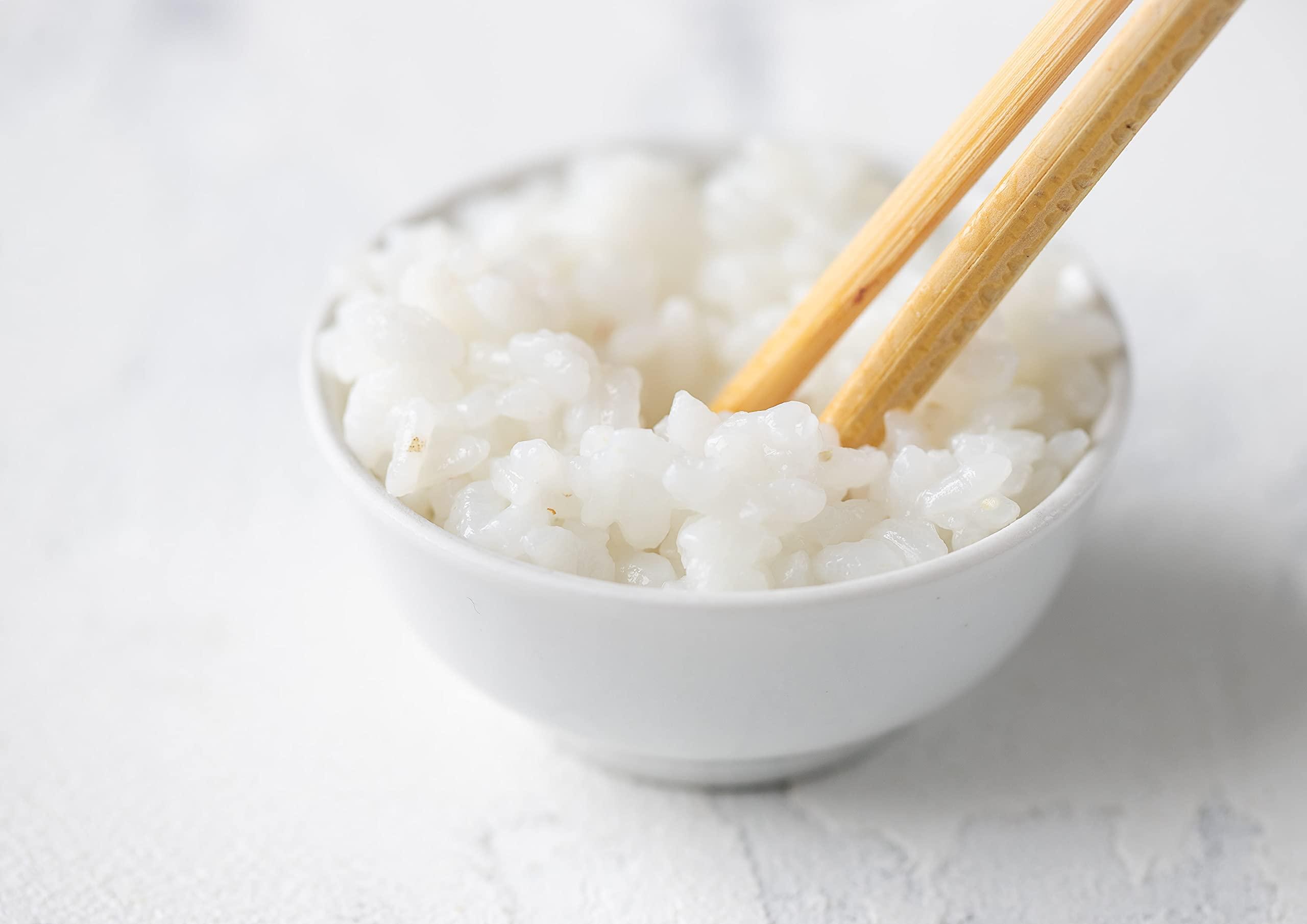 Food to Live Food to Live Organic Short Grain White Sushi Rice, 5 Pounds Non-GMO Japanese Style Perfectly Sticky Rice, Vegan, Bulk. Easy to Cook. Great as a Side Dish. Perfect for Sushi, Salads, and Desserts