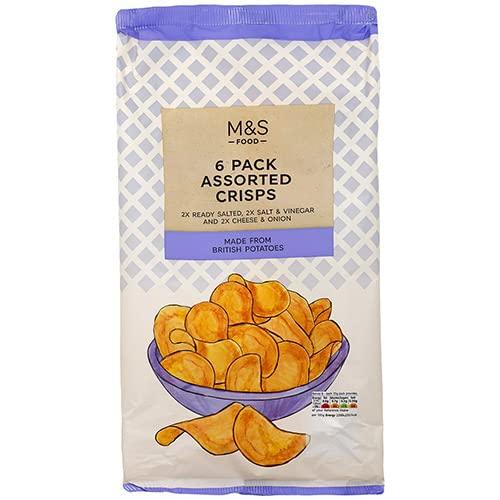 Marks & Spencer Marks and Spencer Assorted Crisps 6pk 150g