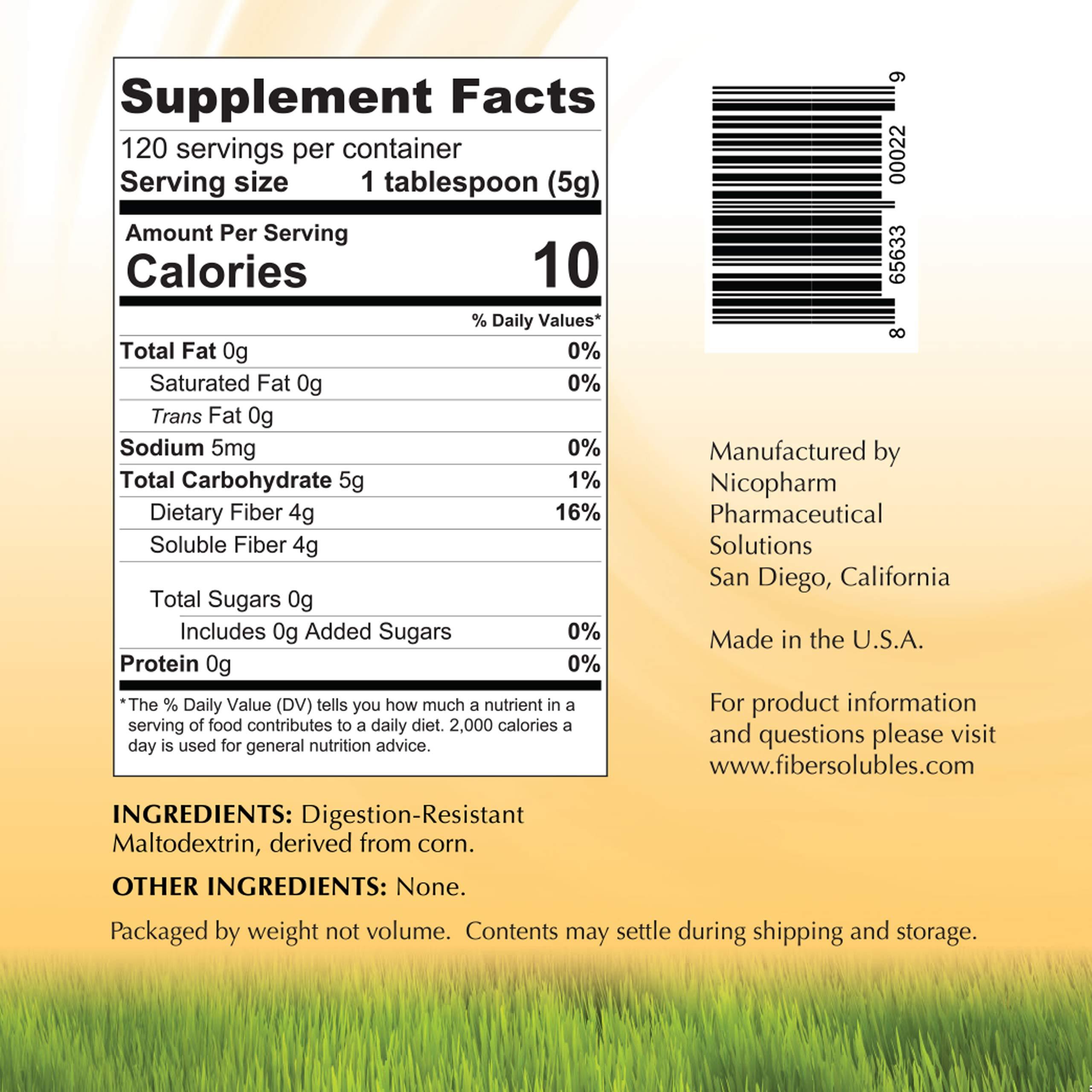 Fibersolubles Fibersolubles Fastest Dissoving Soluble Fiber