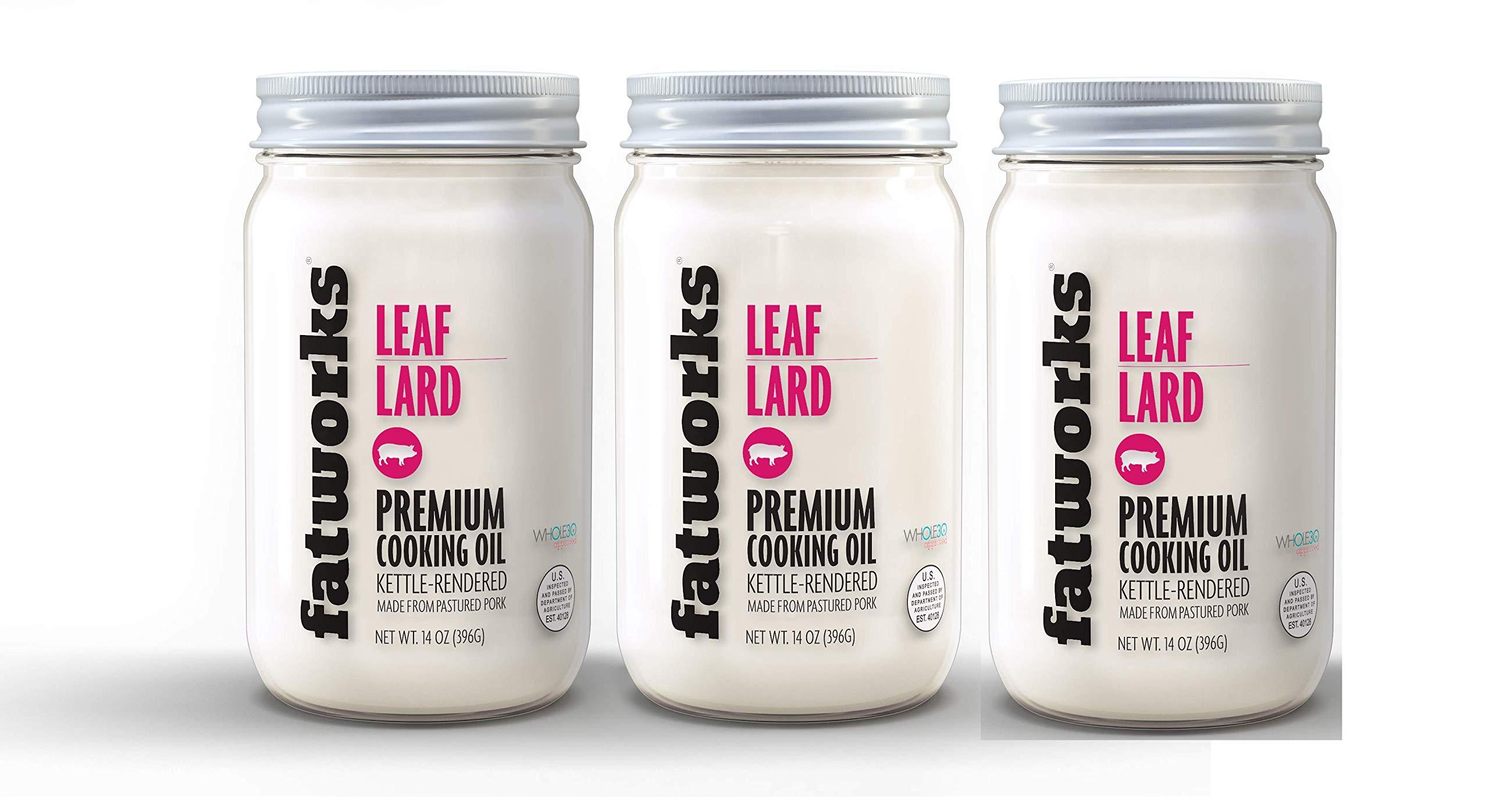 Fatworks Fatworks, Certified Pasture Raised Leaf Lard, "Baker's Lard", Artisanally Rendered, No Preservatives, WHOLE30, KETO, PALEO, 14 oz