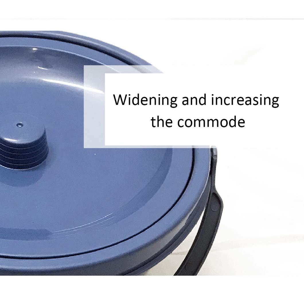 SYTH Medical Bedside Commode Toilet Seat,Folding Mobile Toilet for The Elderly Simple Toilet Chair,Sitting Side Chair Toilet Chair,Perfect for Camping, Hiking, Trips, Construction Sites, and More