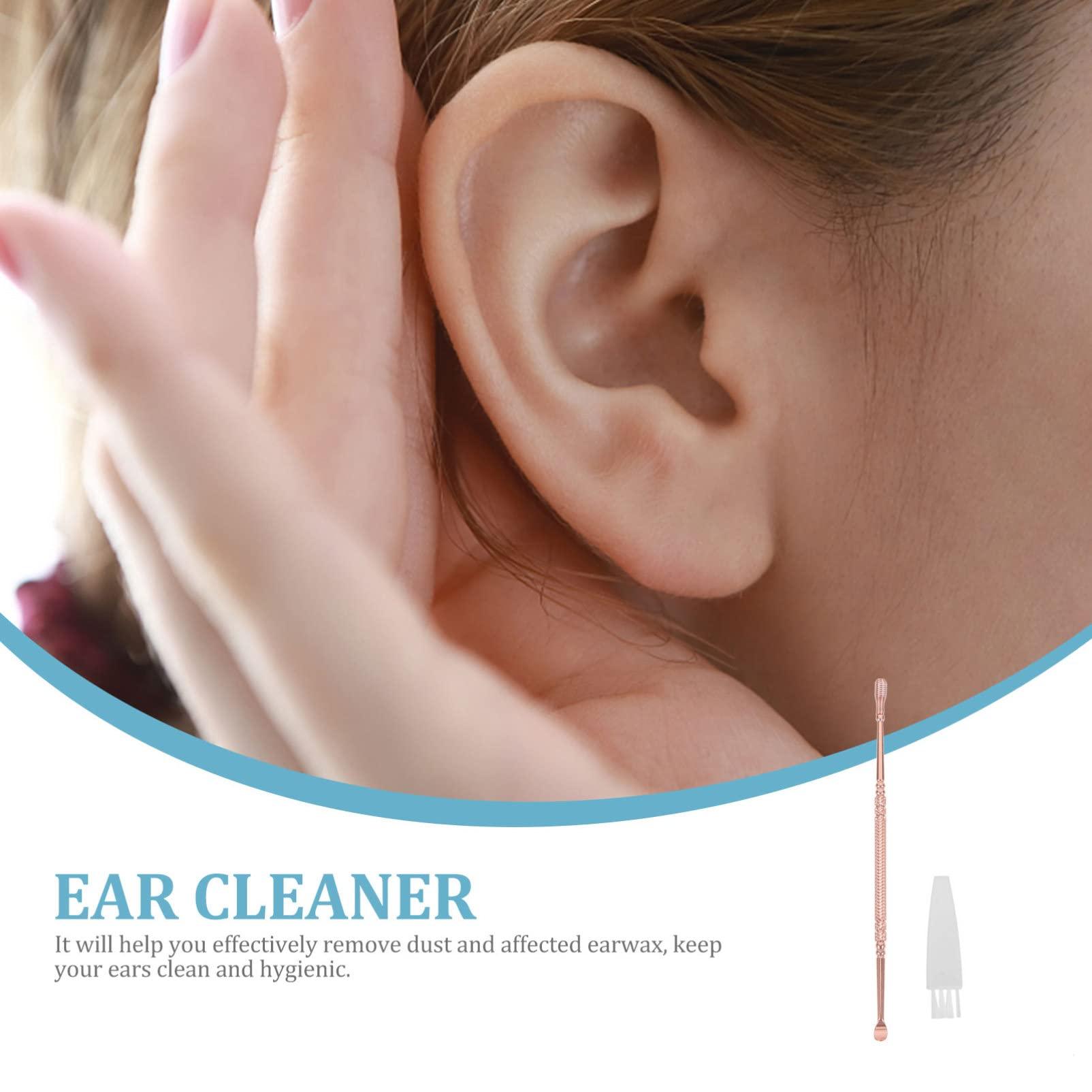 DOITOOL Spiral Ear Spoon ear cleaner remover earwax removal kit ear scraper removal kit ear cleaning products ear loop wax remover ear picks Stainless steel set