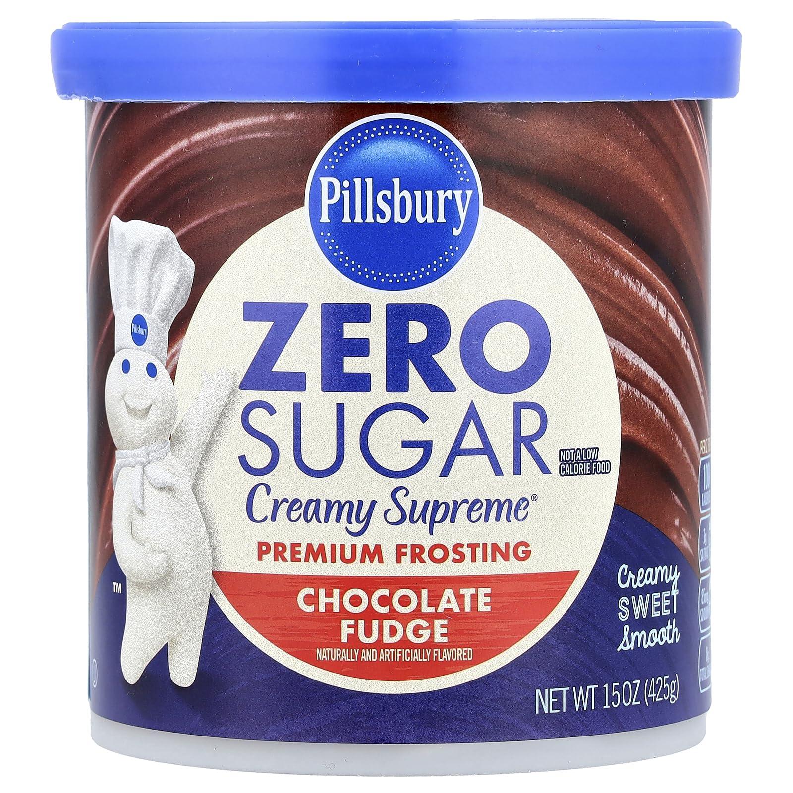 Pillsbury Pillsbury Creamy Supreme Sugar Free Chocolate Fudge Flavored Frosting, 15 Ounce