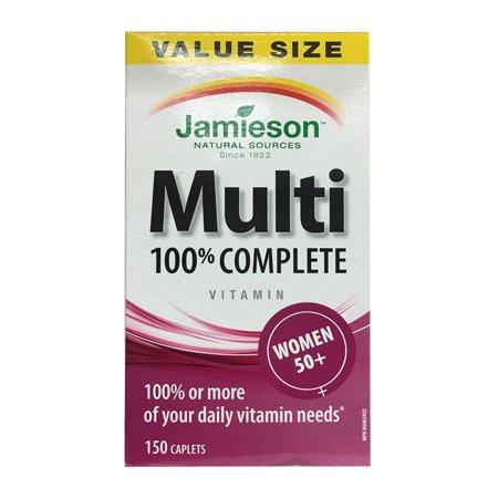 Jamieson Jamieson 100% Complete Multivitamin for Women 50+, 150 caplets