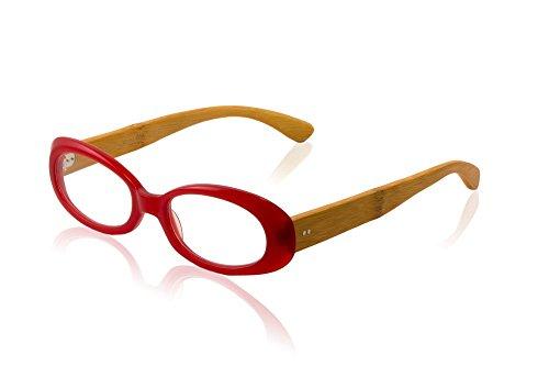 Eynack Eynack Mahtab Women's Reading Glasses, Red, 3.25