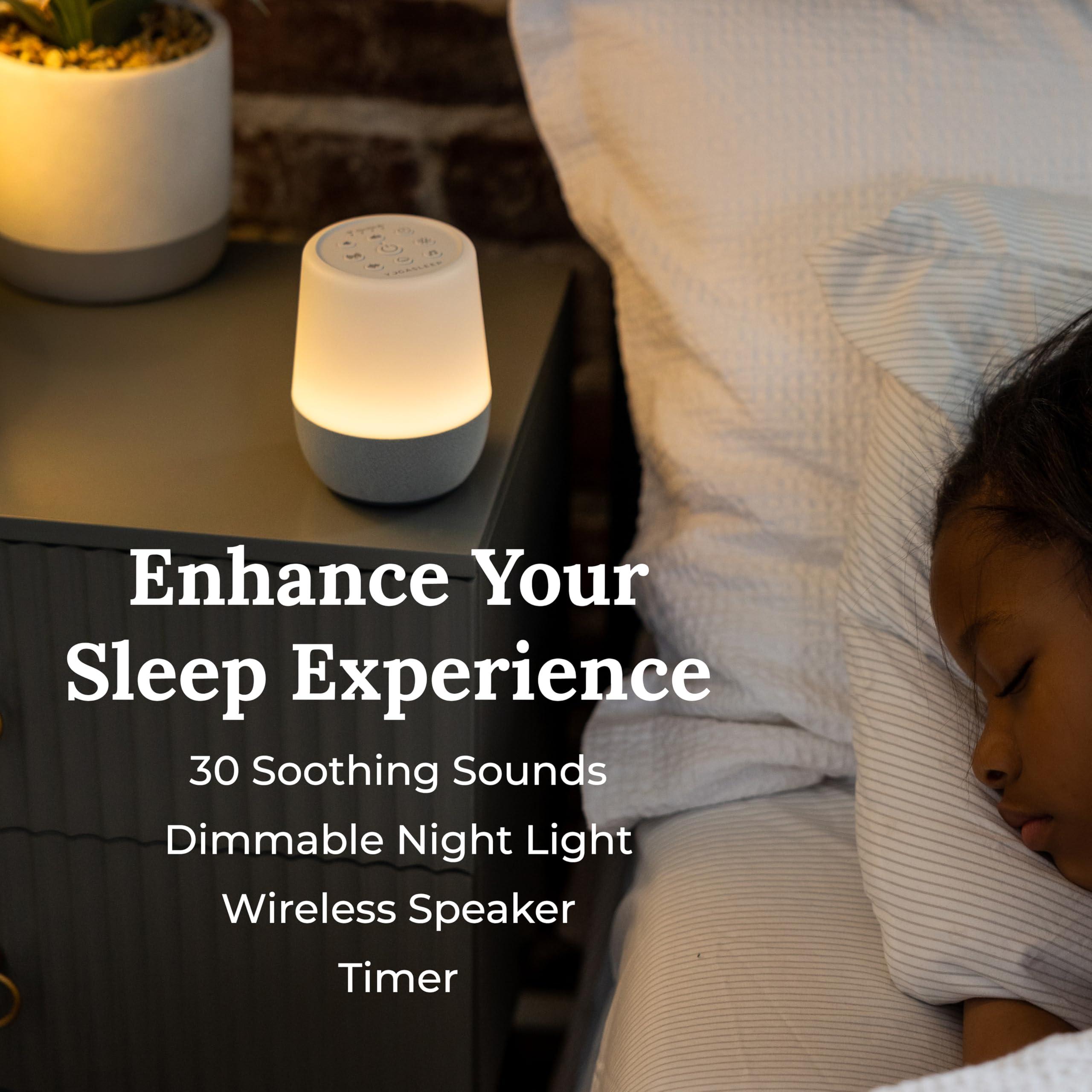 YOGASLEEP Yogasleep Duet White Noise Sound Machine & Night Light, 30 Natural Sounds, Bluetooth-Wireless Speaker for Travel, Office Privacy, Concentration, Sleep Aid for Adults & Baby, Registry & Nursery Gift