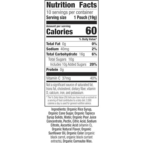 Annies Annie\'s Organic Bunny Fruit Flavored Snacks, Summer Strawberry, Gluten Free, 10 Pouches, 7 oz.