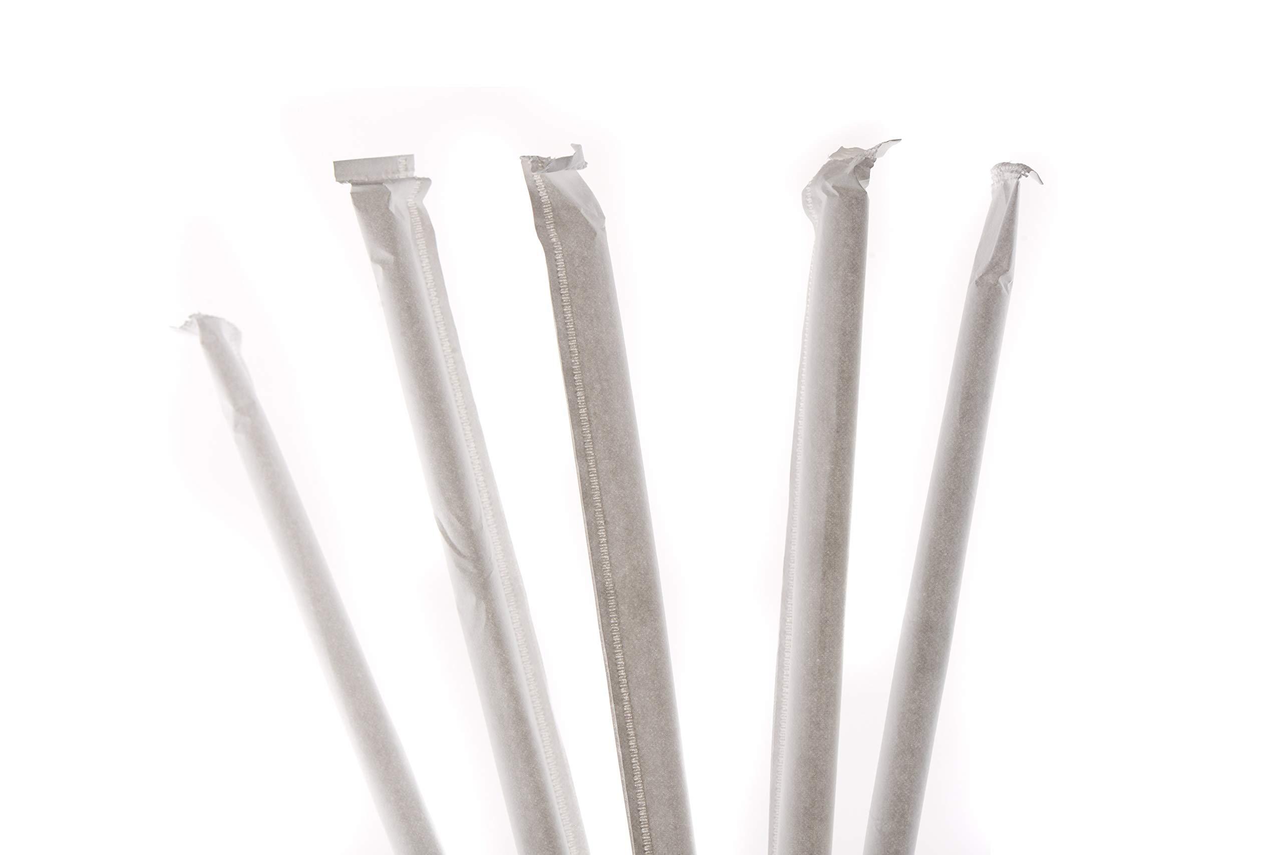 EcoQuality Individually Wrapped Flexible Plastic Drinking Straws 3200/BOX - EcoQuality Disposable Clear Straws, BPA Free Plastic - Bendy, Party, Fancy Straws, Birthday Parties, Bendi Straws, Catering, Bulk