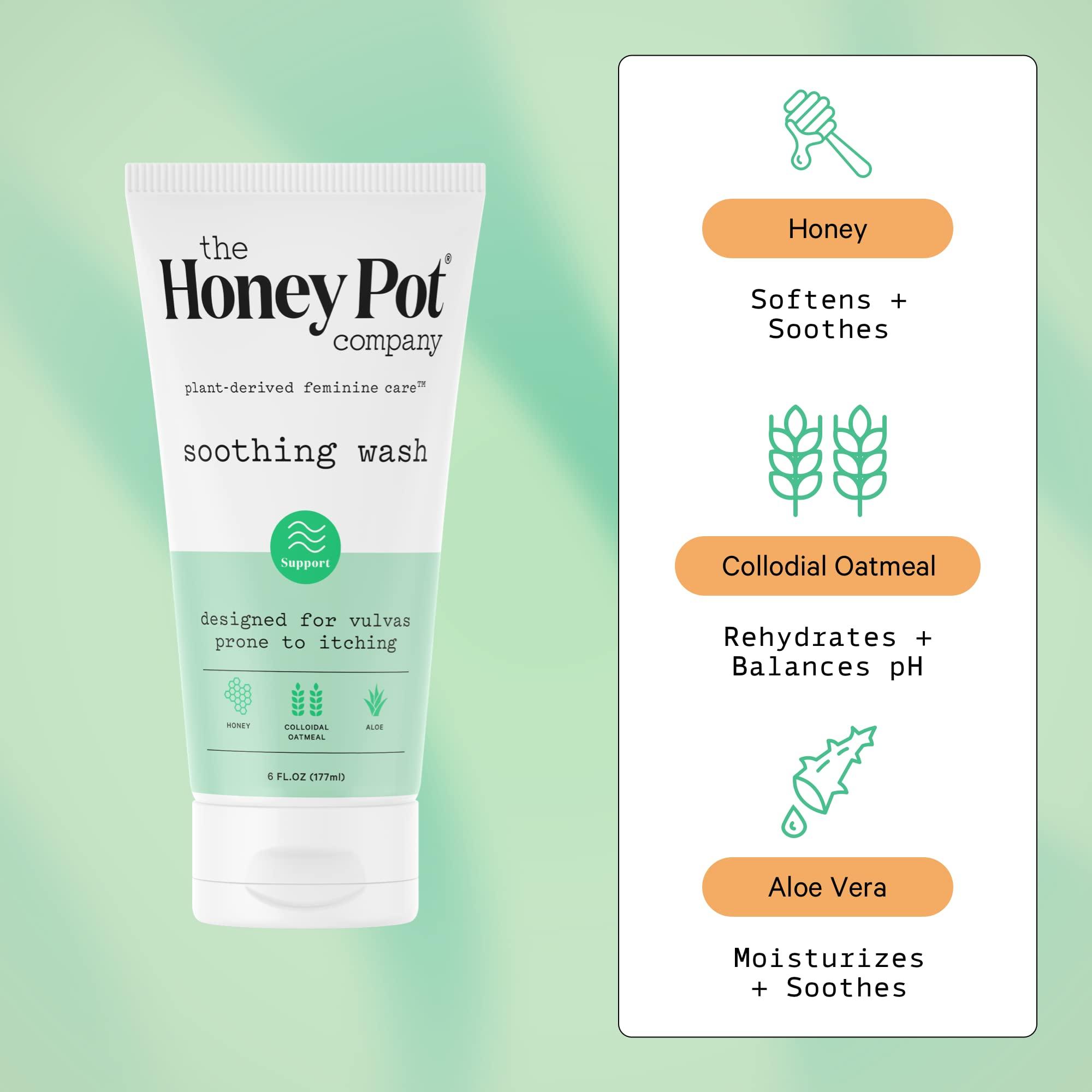 The Honey Pot Company The Honey Pot Company - Feminine Wash & Feminine Wipe Bundle - Includes Ph Balance Feminine Wash and Wipes for Women - Herbal Infused Feminine Care Products - Anti-Itch