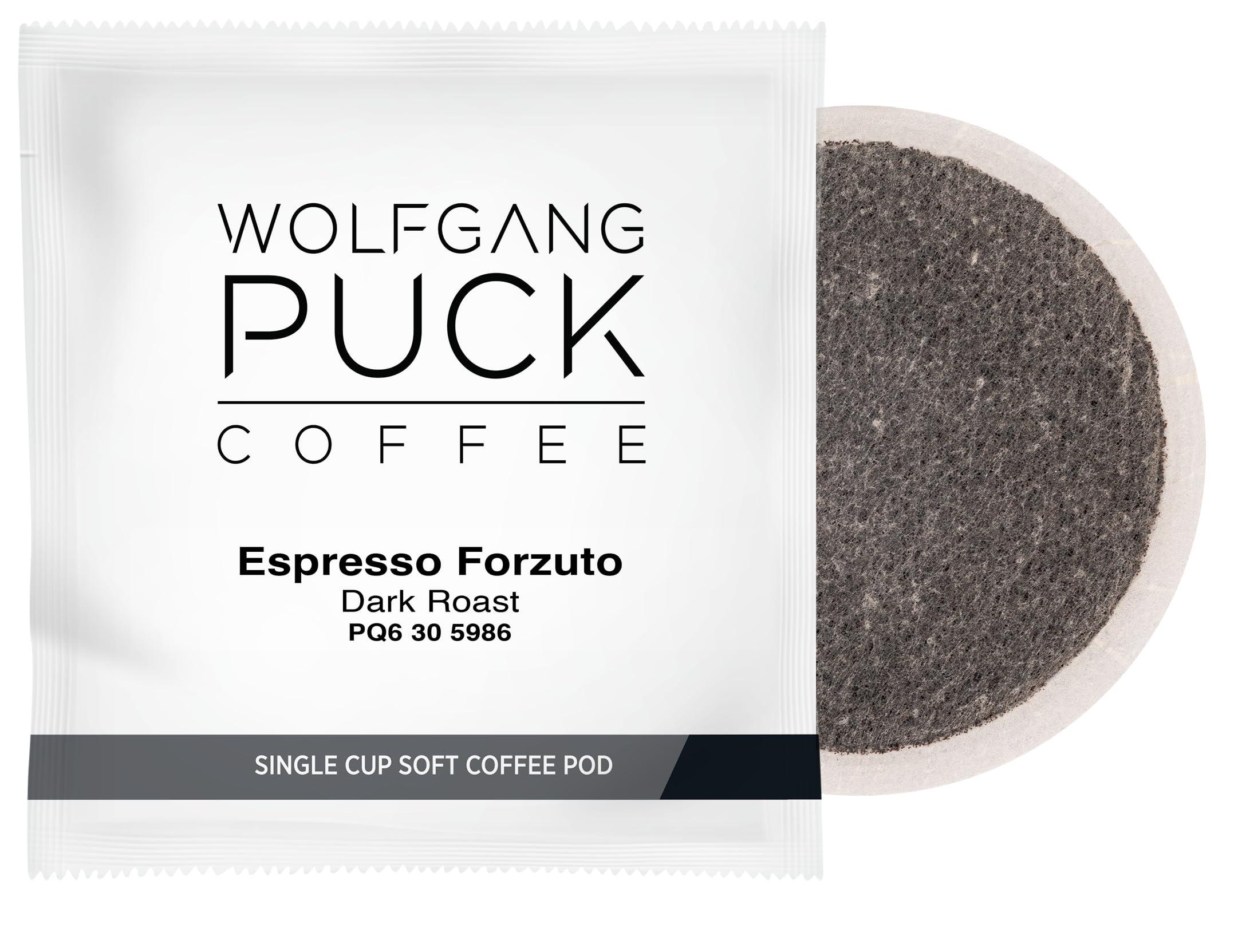 Wolfgang Puck Wolfgang Puck Coffee, Espresso Forzuto, 9.5 Gram Soft Pods, 18-Count (Pack of 3)