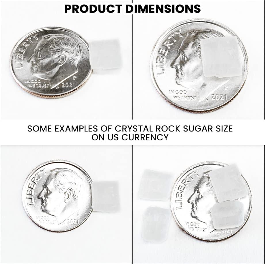 NY Spice Shop NY SPICE SHOP Rock Crystal Sugar 1.7 Pound (27.2 Ounce) Jar Rock Candy Crystals Sugar Rocks Whole Sugar Crystals Rock Candy Rock Sugar for Tea, Cakes