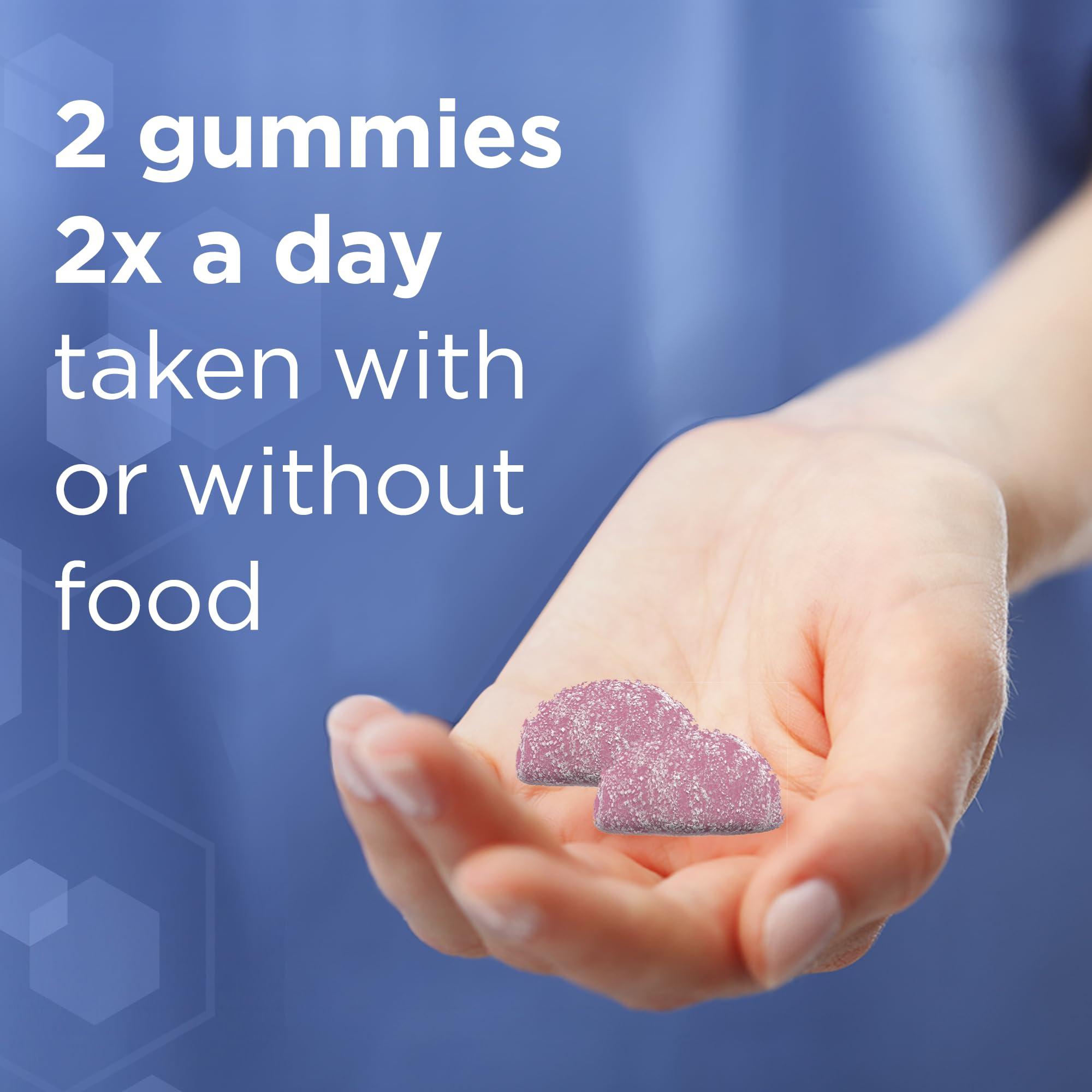 CITRACAL Citracal Calcium Supplement Gummies, Chewable Calcium with Vitamin D3, Supports Bone Health, Calcium Chews for Ages 12+, Natural Raspberry Flavor, 60 Count