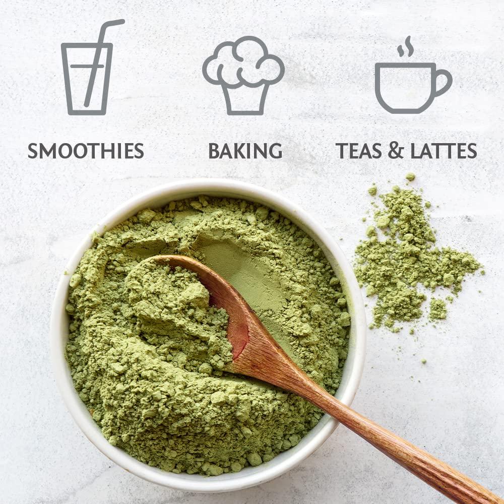 Sunwarrior Matcha Green Tea Powder | Keto Gluten Free Matcha Powder Organic Tea Culinary Grade for Smoothies Baking Teas Lattes Vegan Sugar Free Dairy Free | Harvest Organic Matcha 337g 225 Servings | Sunwarrior
