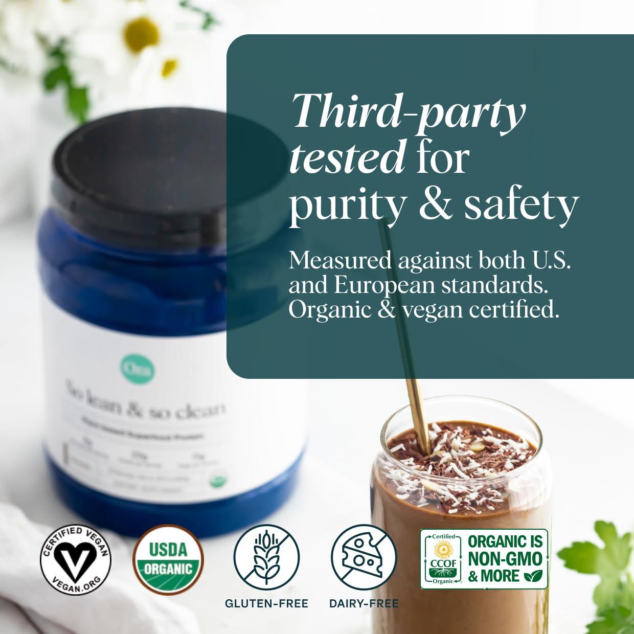 Ora Organic Ora Organic Greens Powder & Vegan Protein Power Bundle: 20+ Superfood Greens Blend - Citrus Flavor, 30 Servings + 22g Plant Based Protein, Chocolate Flavor, 20 Servings
