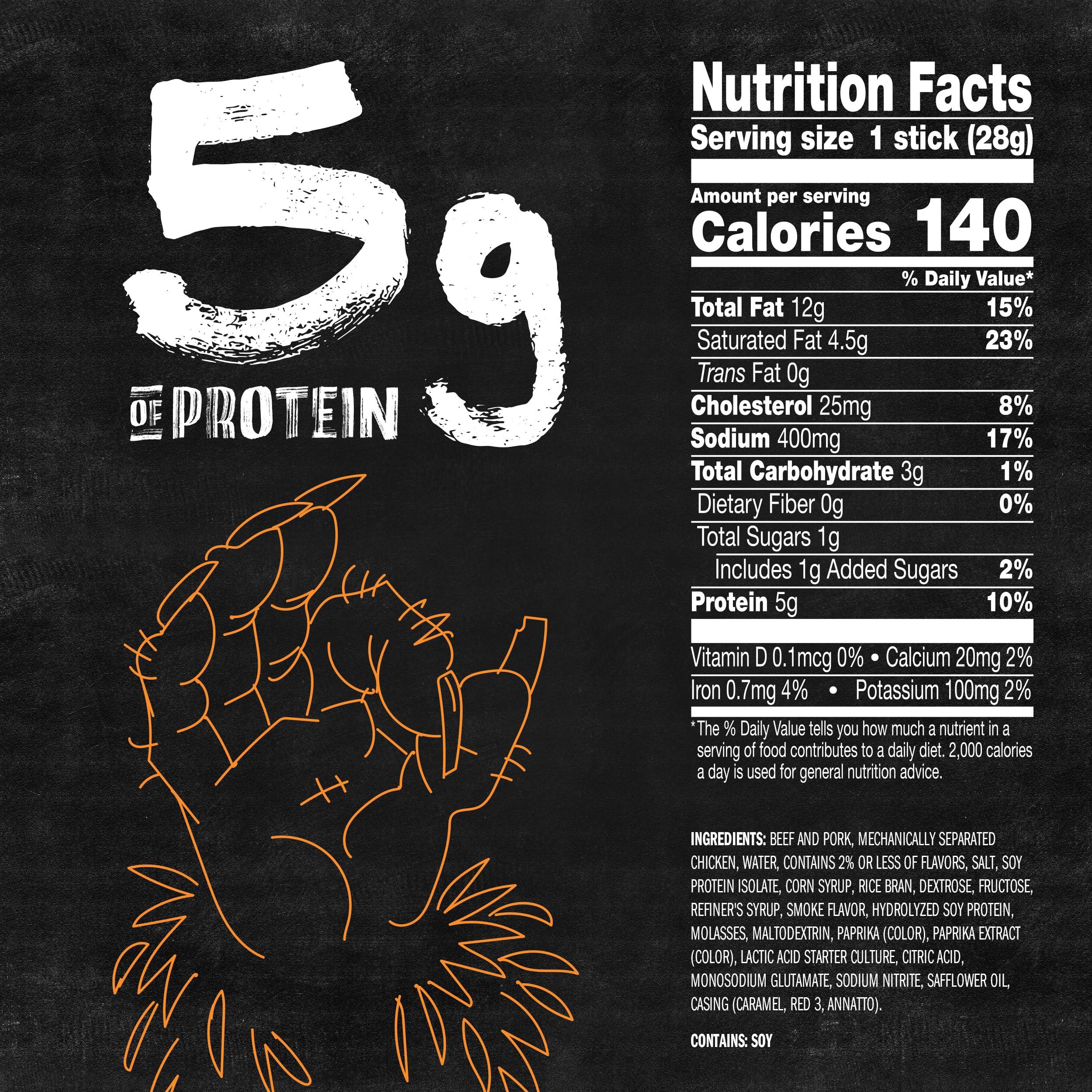 Jack Link\'s Jack Link\'s Wild Beef Sticks Variety Pack -- (10) Original & (10) Teriyaki Protein Snack, Idividually Wrapped, No Added MSG -- 1 Oz. (20 Count)