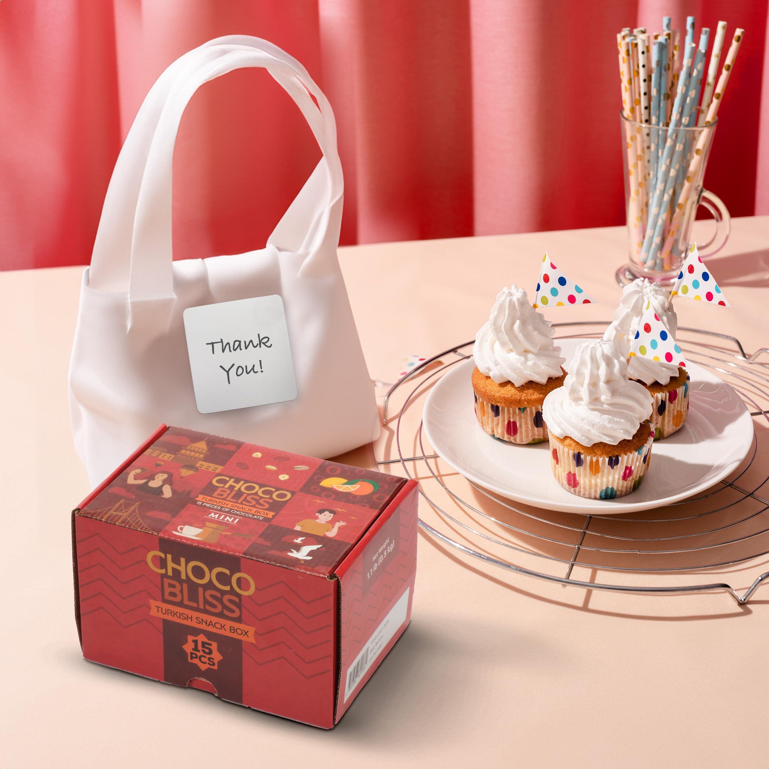 Eastanbul Eastanbul International Snack Box, 15 Chocolate Assortment Bars, Turkish Exotic Snacks, Assorted Candy Variety Pack of Foreign Exotic Candy Box of Assorted Chocolate