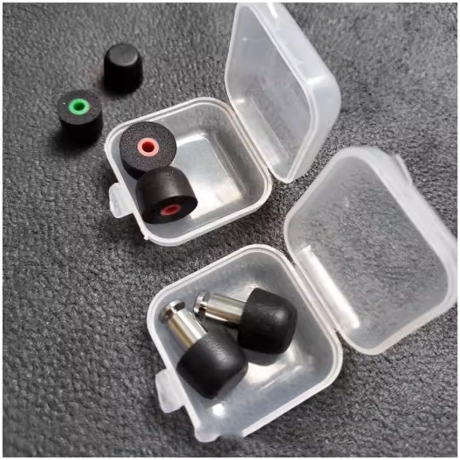 WANERSEN Ear Plug Titanium Reusable Ear Plugs for Noise Reduction Ultra Soft Foam Earplugs Sleep for Swimming, Snoring, Concerts, Work, Noisy Places (PEIPole*2+M earplug*2)