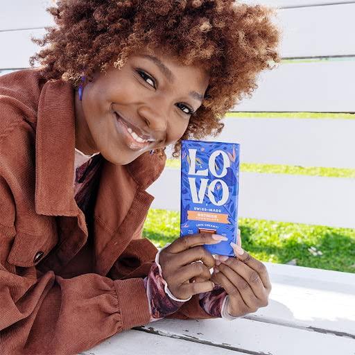 LOVO LOVO Oatmilk Chocolate Bar, 100% Plant-Based Dairy-Alternative Milk Chocolate, Creamy and Delectable Vegan Milk Chocolate Made With Oatmilk, Gluten-Free, Swiss-made, RFA Certified, 2.82 oz (Pack of 4)