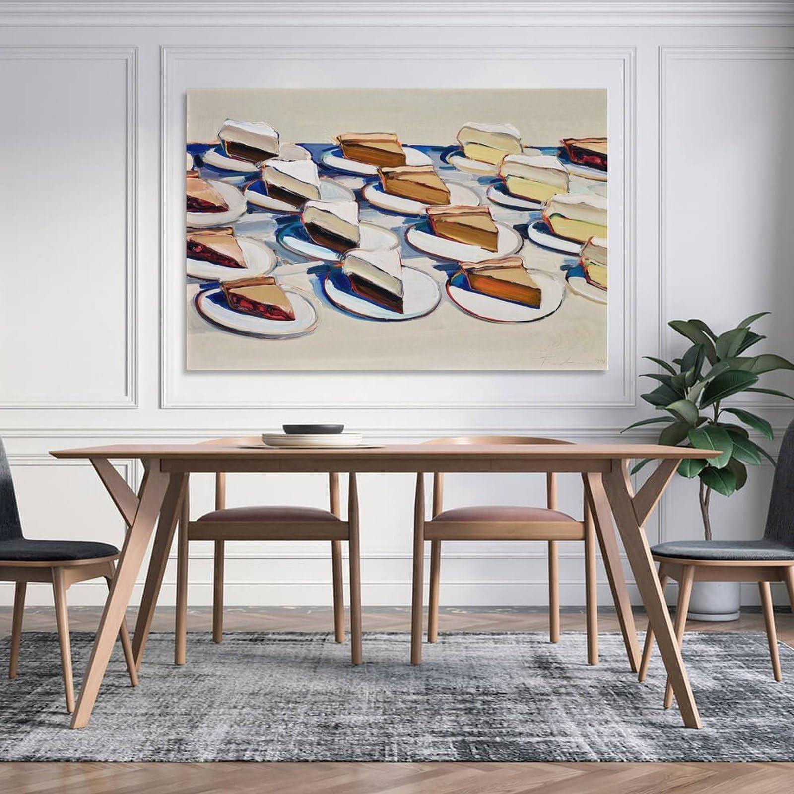 Generic Wayne Thiebaud Pies Pies Pies (2) Pop-Art Picture Print Wall Art Poster Painting Canvas Posters Artworks Gift Idea Room Aesthetic 08x12inch(20x30cm)