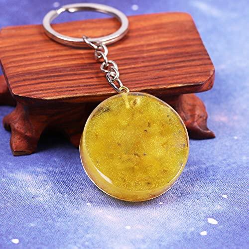 ZTBH ZTBH Orgone Pendant Orgonite Keychain Orgone Energy Pendants Keyring 7 Chakras w/Crystals Stones Orgone Pendant