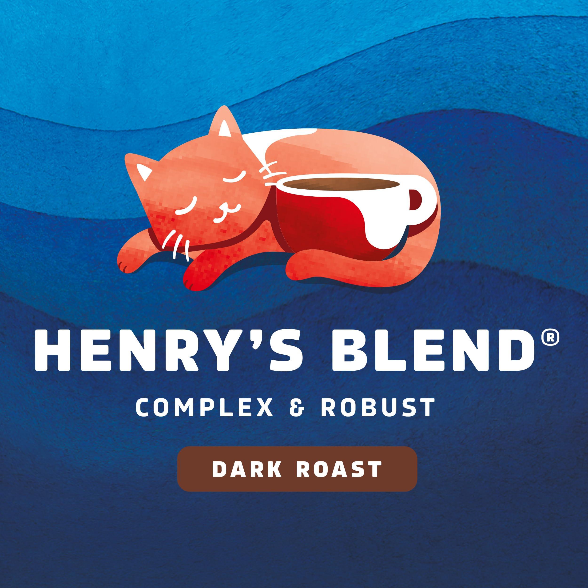 Seattle's Best Coffee Seattles Best Coffee, Dark Roast Ground Coffee, Henry\'s Blend, 100% Arabica, 1 Bag (12 oz)