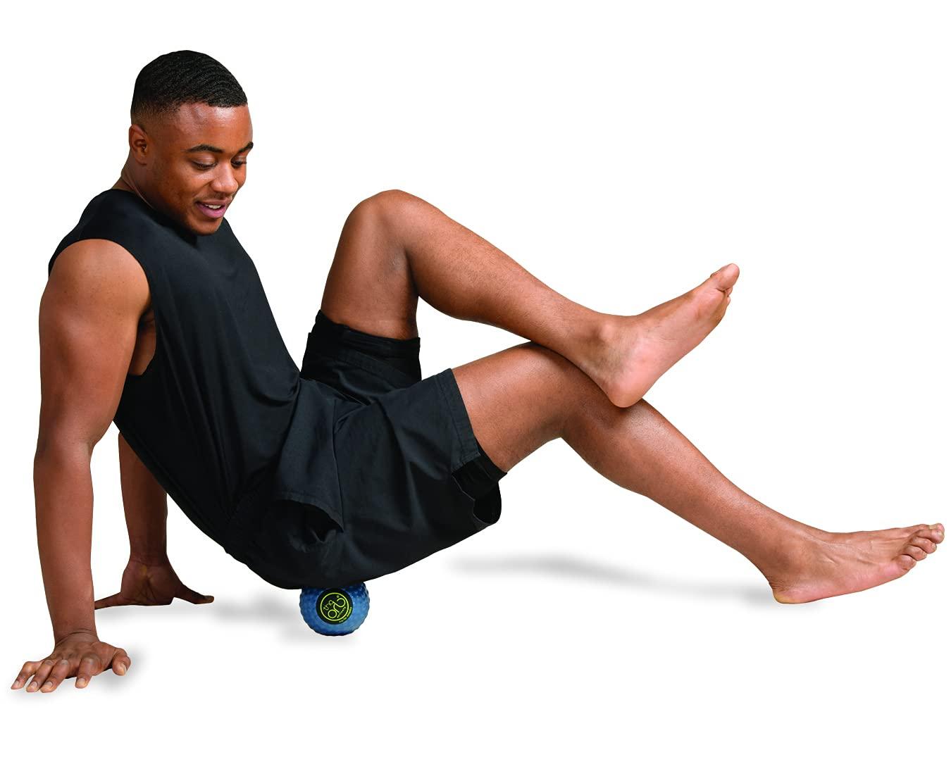 Pro-Tec Athletics Pro-Tec Athletics Orb Activate Vibrating Massage Ball 4.5, Blue, Deep Tissue, Muscle Relief, Hamstring, Quadriceps, Calf, Multi-Directional, Enhance Performance, Adult, Easy to Use, Working Out