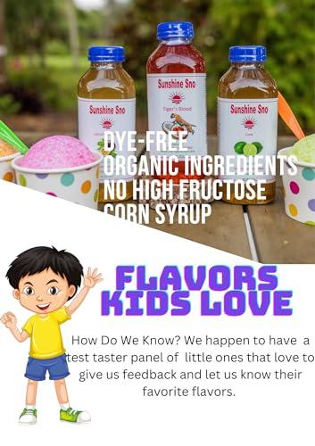Sunshine Sno Sunshine Sno Dye Free Snow Cone Syrup, Watermelon, 16oz, Made with organic ingredients