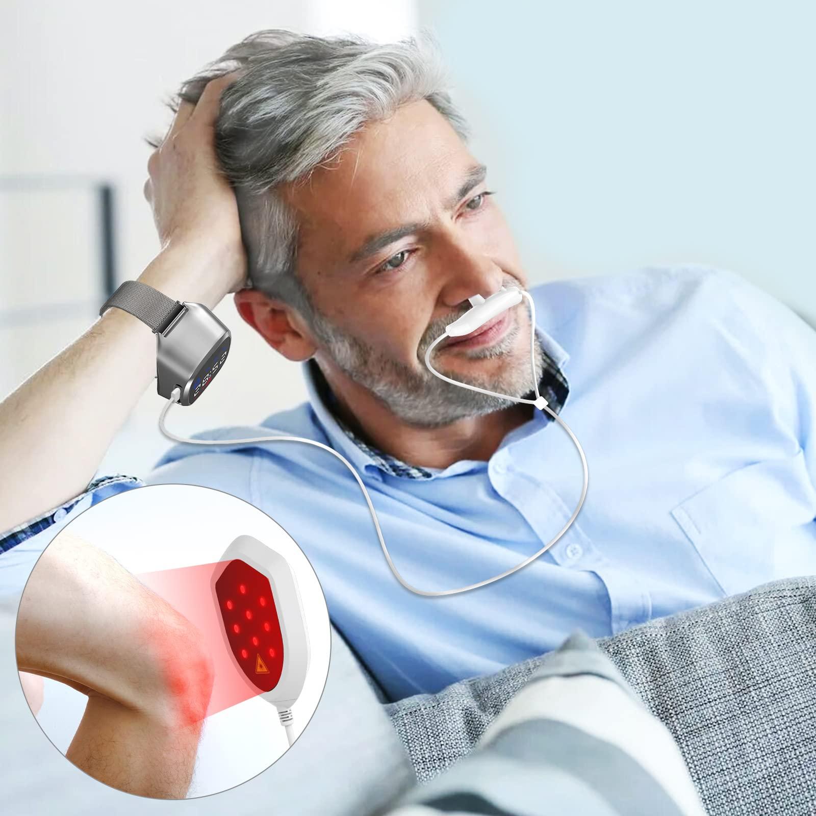 HaSoCare Lower Blood Pressure Naturally, Home Use Blood Pressure Lowering Device with Heart Rate Monitoring, Improve Blood Circulation and Reduce Blood Viscosity, for Hypertensive and Rhinitis