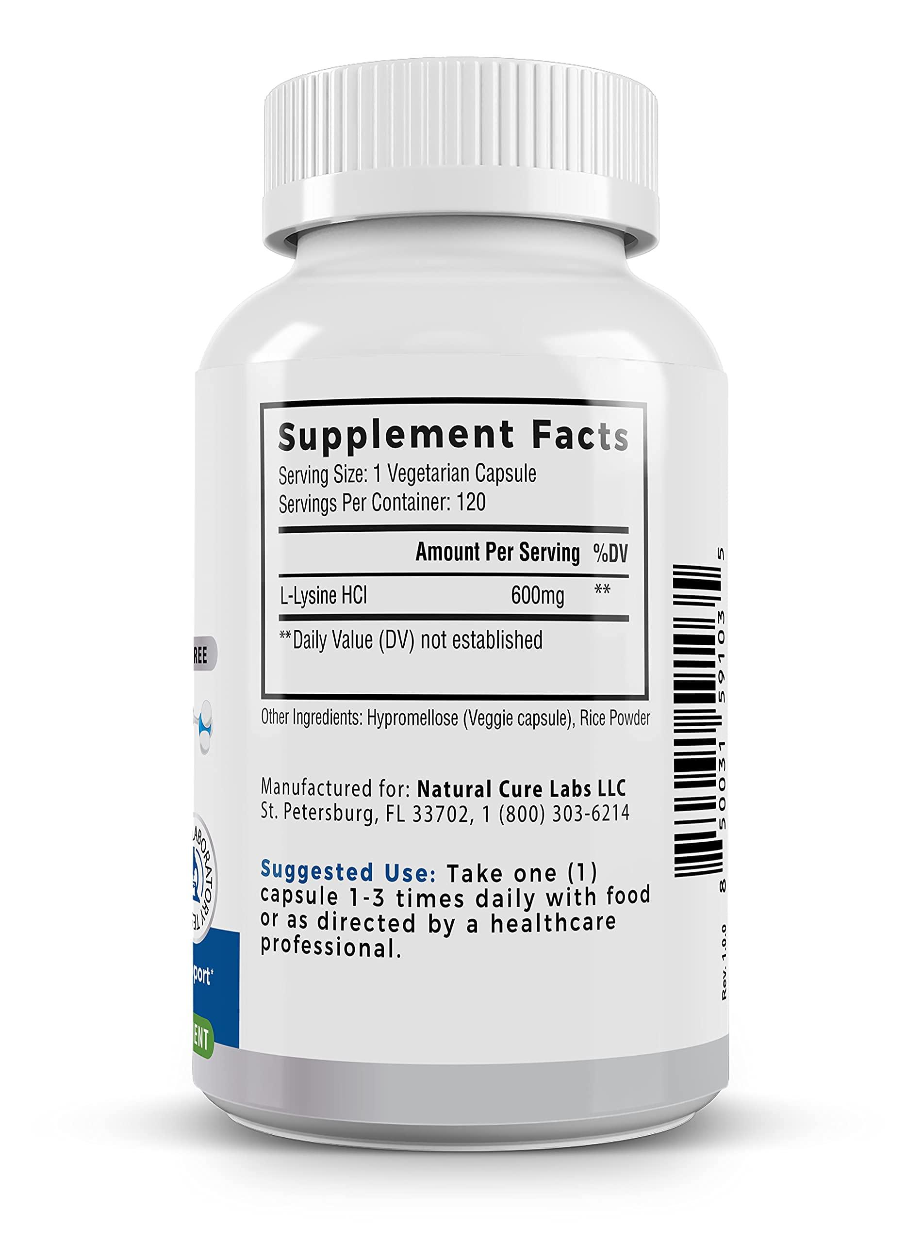 Natural Cure Labs Natural Cure Labs Bundle: Premium Monolaurin 600mg + Clean L-Lysine 600mg