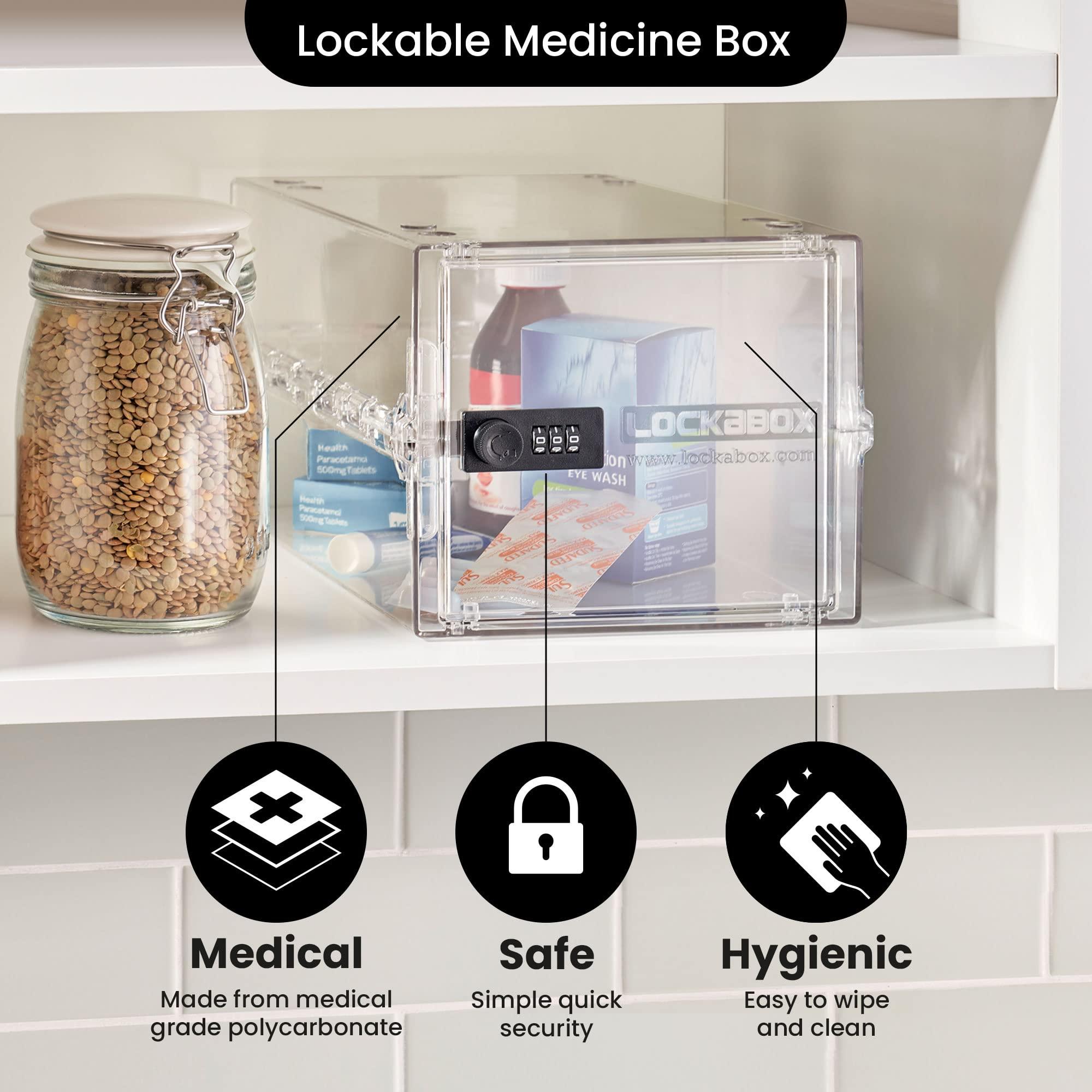 Lockabox Lockabox One Medi Blue & Crystal Bundle | Lockable Medicine Boxes