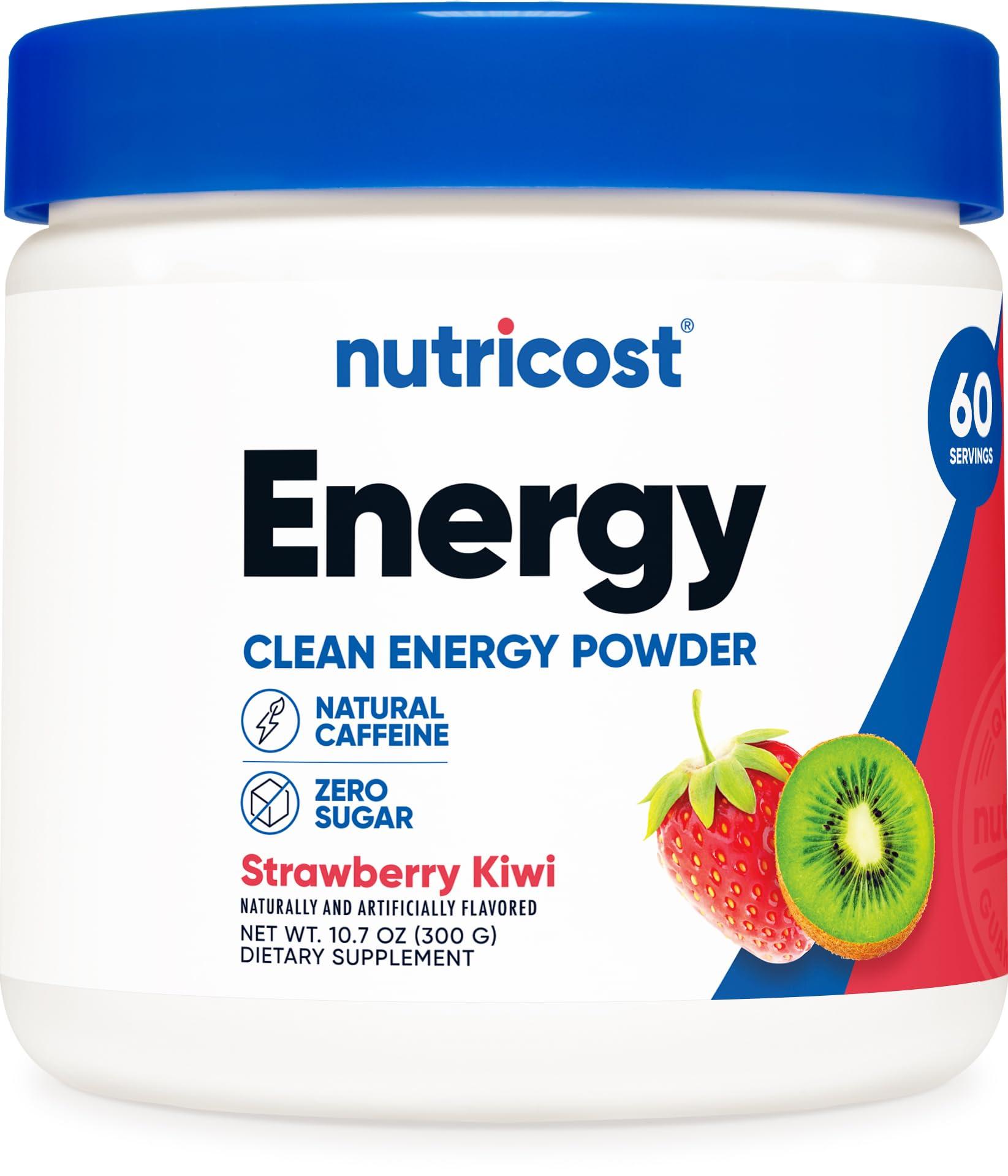 Nutricost Nutricost Energy Complex (Strawberry Kiwi) (60 Servings) - Clean Energy Powder, 300g Dietary Supplement