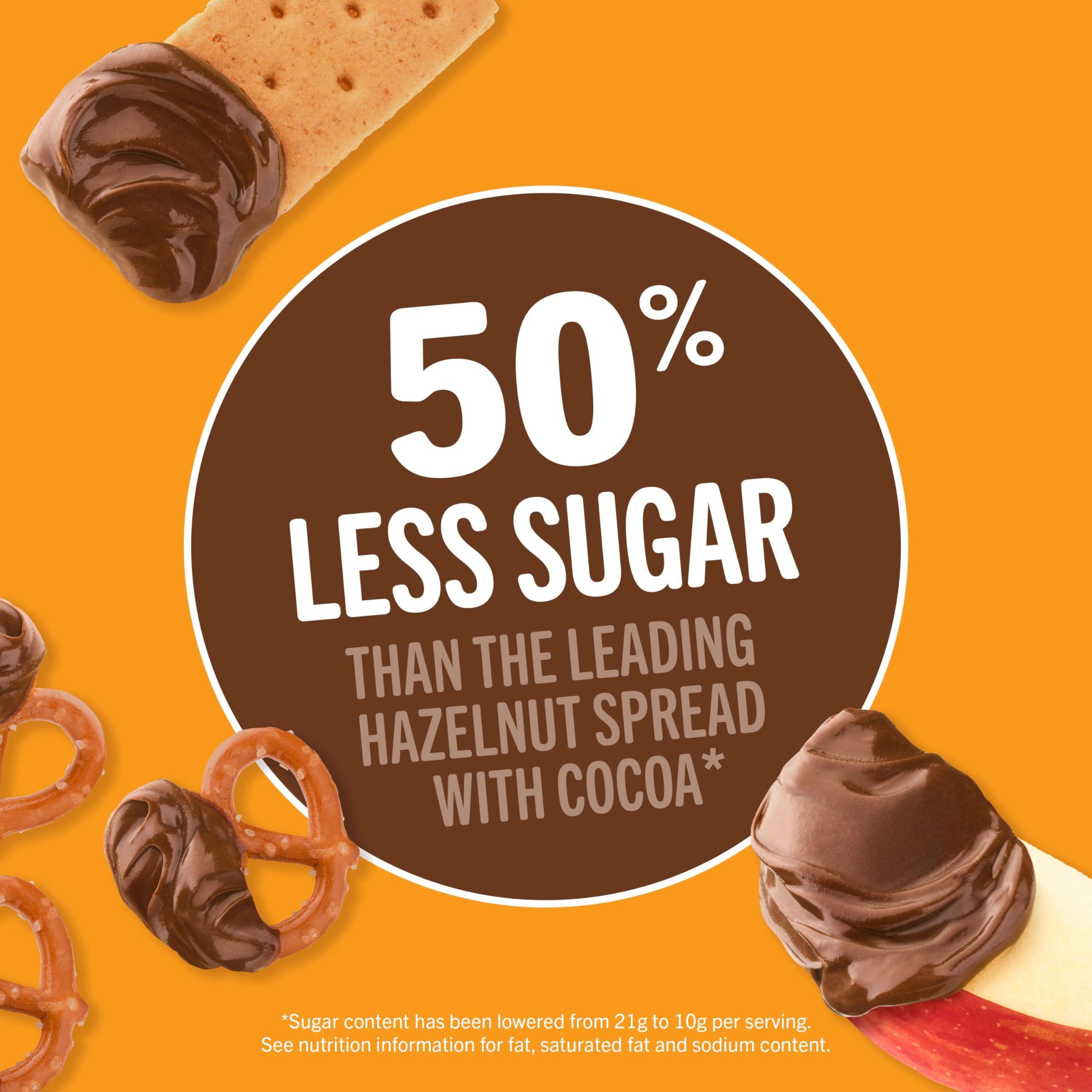 Jif Jif Peanut Butter & Chocolate To Go, 8 Count Cups (Pack of 6), Less Sugar, Thick & Creamy Texture