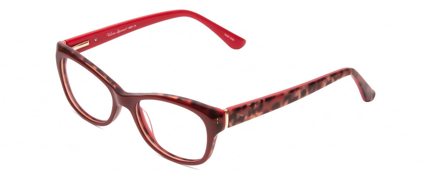 Calabria Calabria Valerie 9290 Cat-Eye Reading Glasses +3.25 Red Leopard Animal Print Women