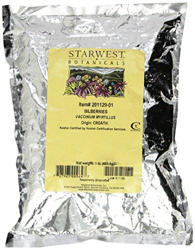 Starwest Botanicals Organic Bilberries Whole - 1 lb