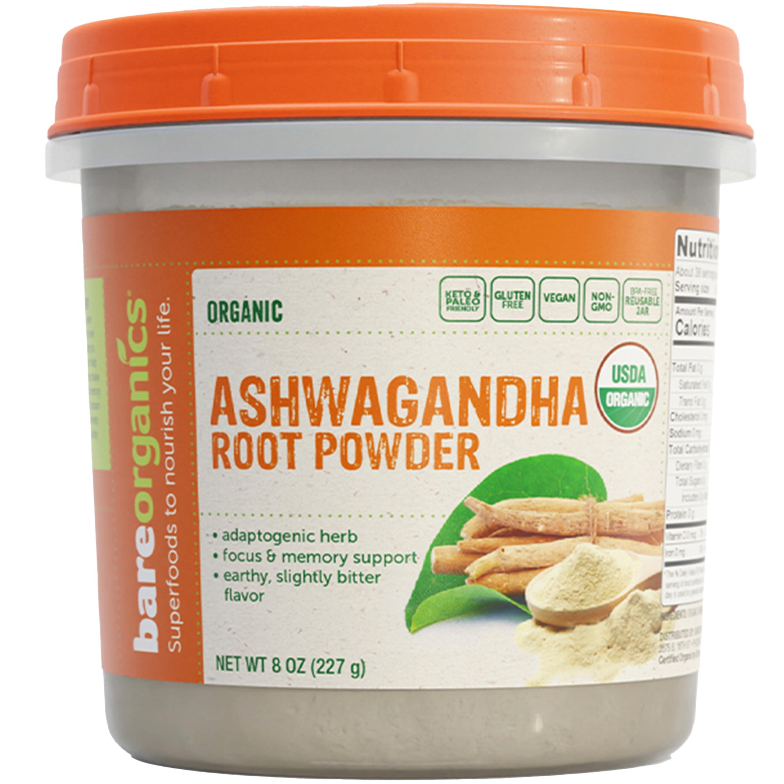 BareOrganics BareOrganics Ashwagandha Root Powder, 8 Oz