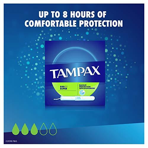 Tampax Tampax Tampons, Super Absorbency, Cardboard Applicator, Leakgaurd Skirt, Unscented, 40 Count