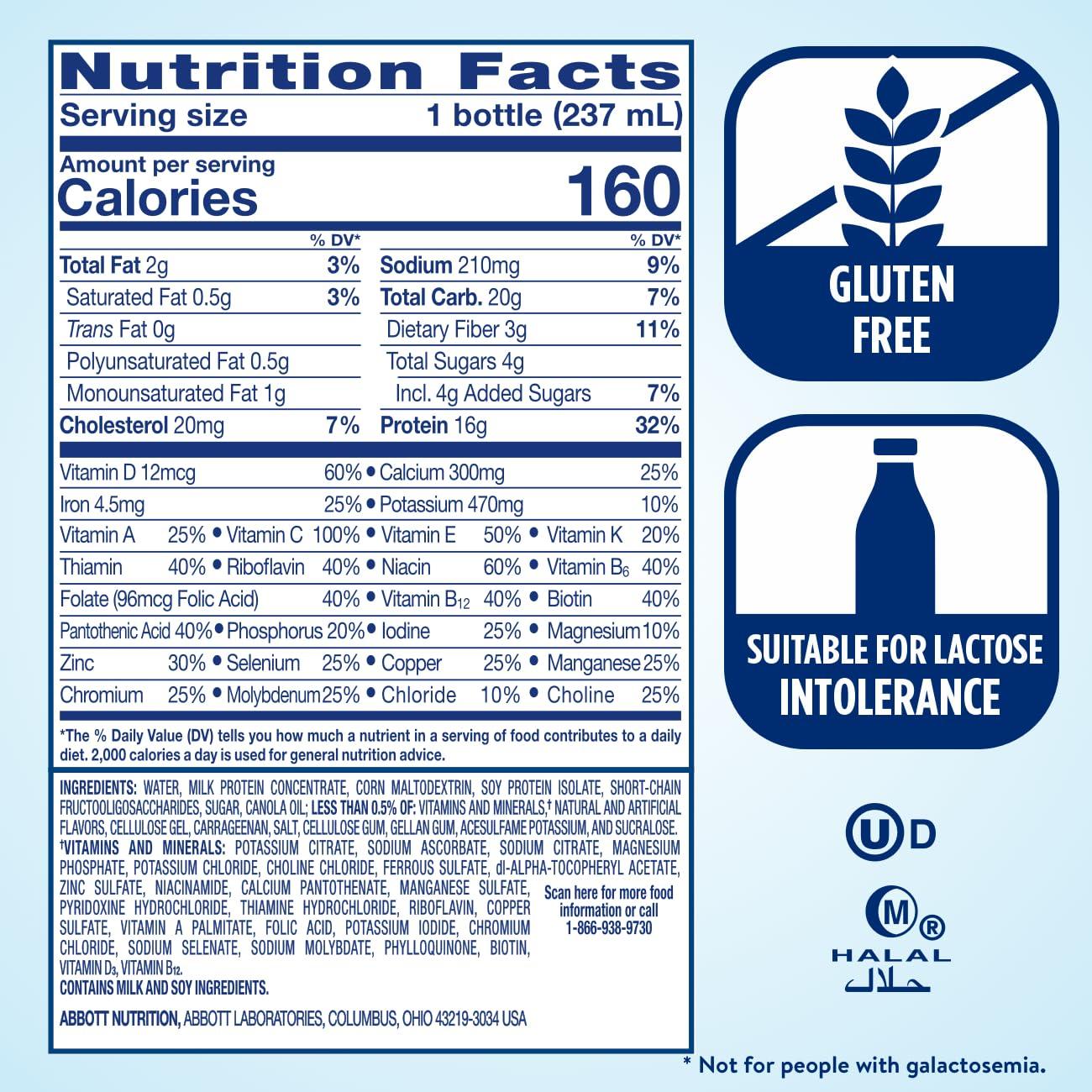 Ensure Ensure High Protein Vanilla Nutrition Shake With Fiber | 24 Pack