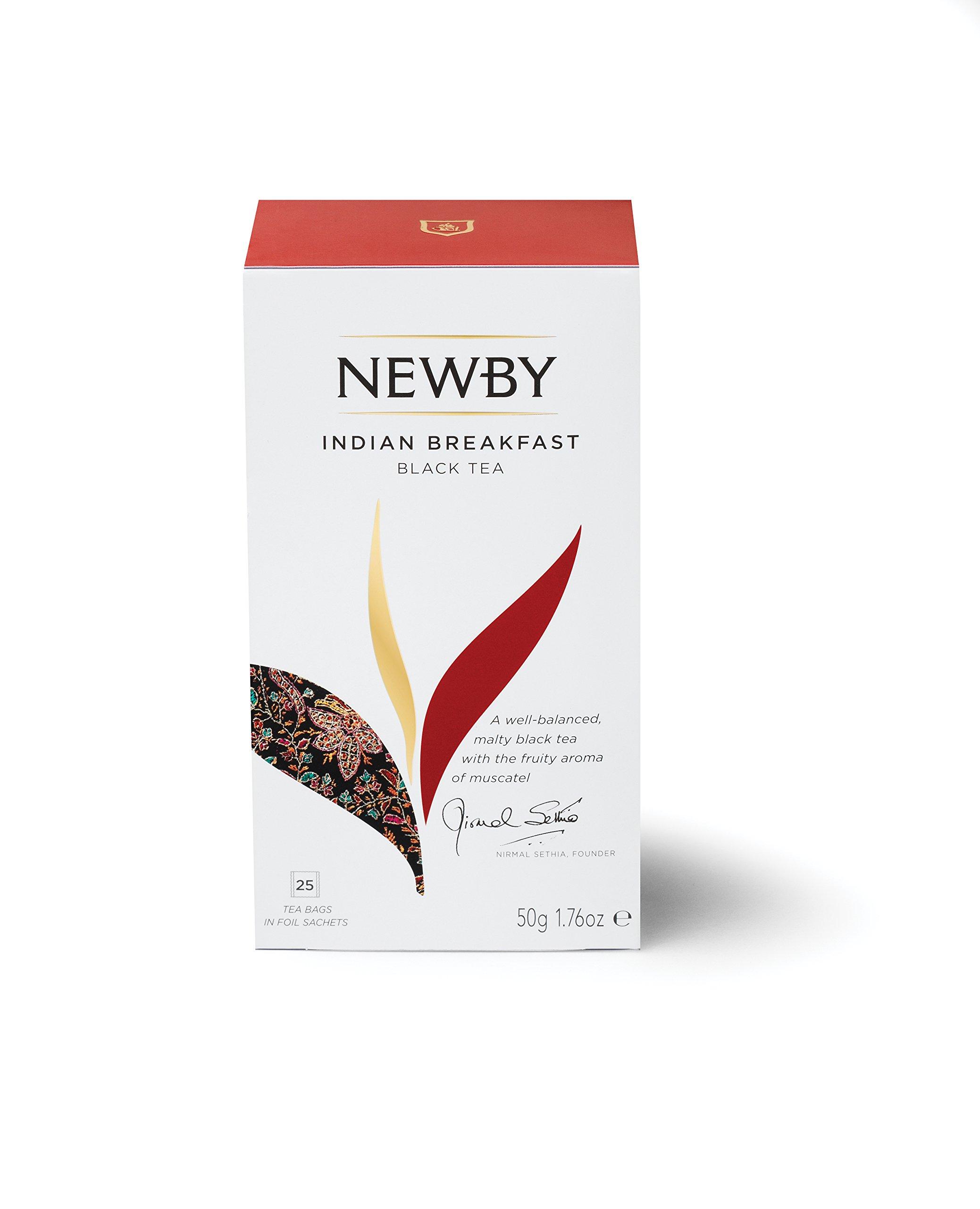 newby Newby Indian Breakfast Black Tea, 25 Tea Bags