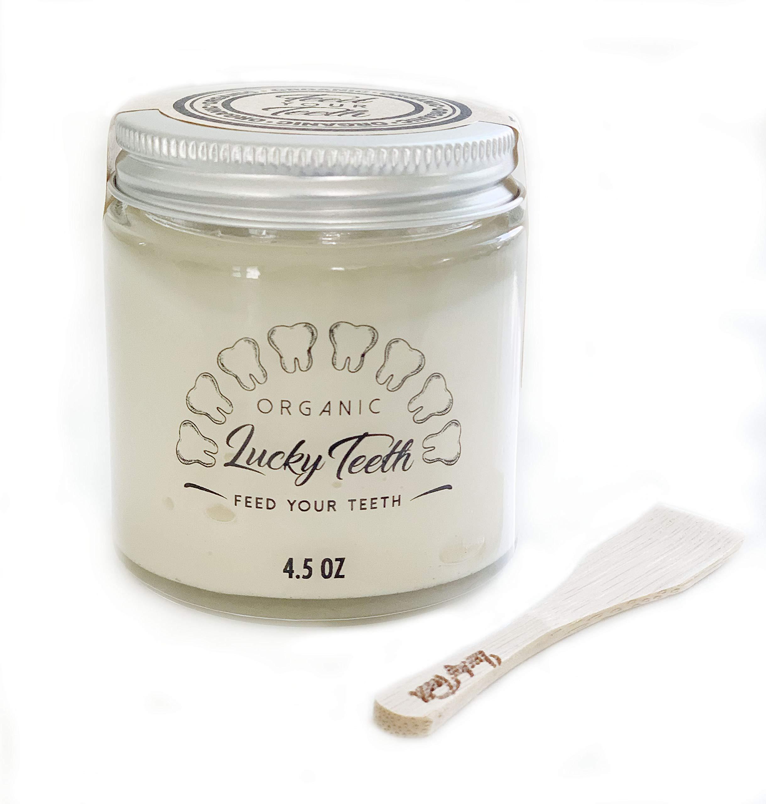 Lucky Teeth Lucky Teeth Organic Toothpaste-All Natural, Remineralizes and Fortifies Teeth and Gums. (4.5 oz 1 Pack)