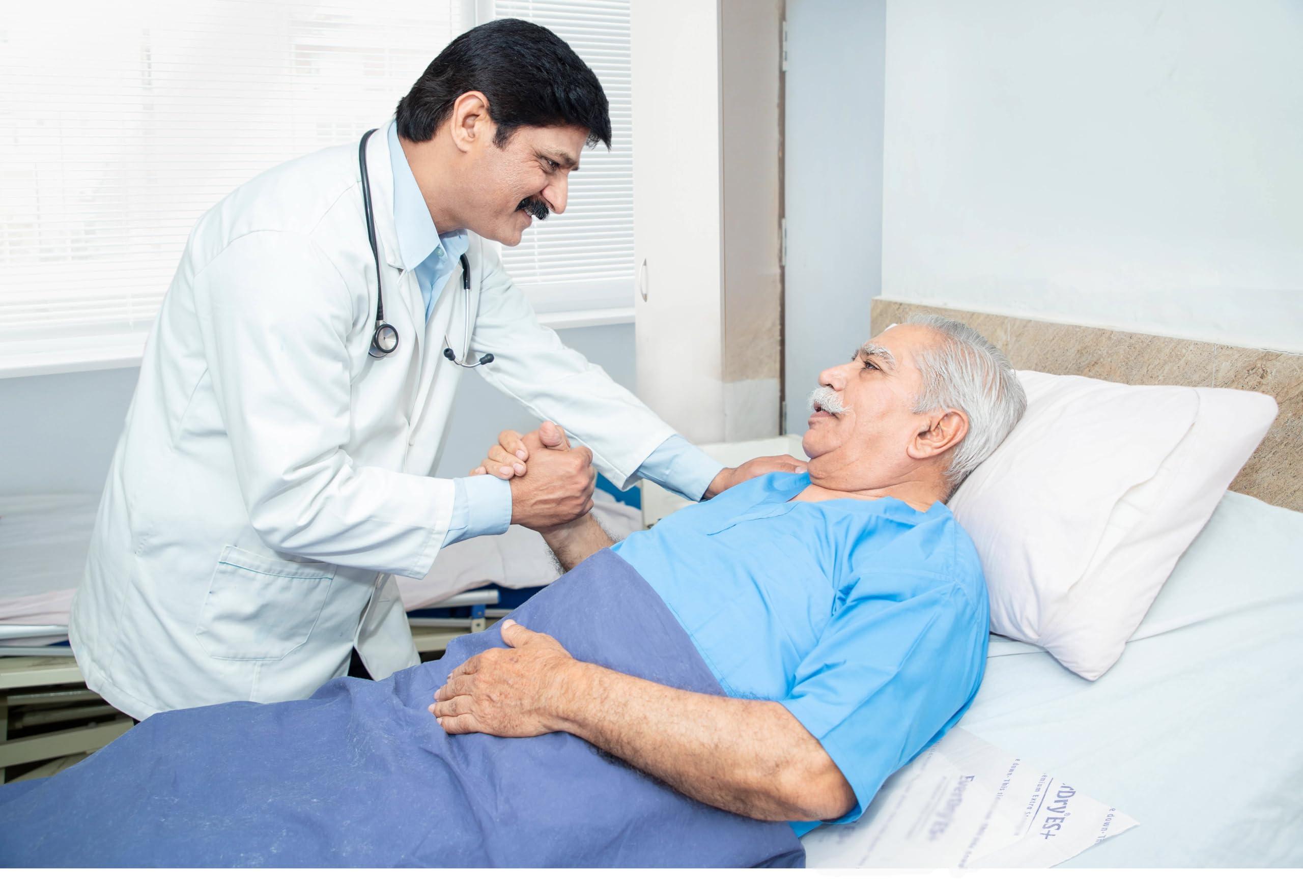 BrightCare Positioning Bed Pad - Disposable and Absorbent Underpad with Heavy Duty Waterproof Backing for Incontinence Protection and Position Management, Large 30 x 36\'\' Size, 5 Count - by BrightCare