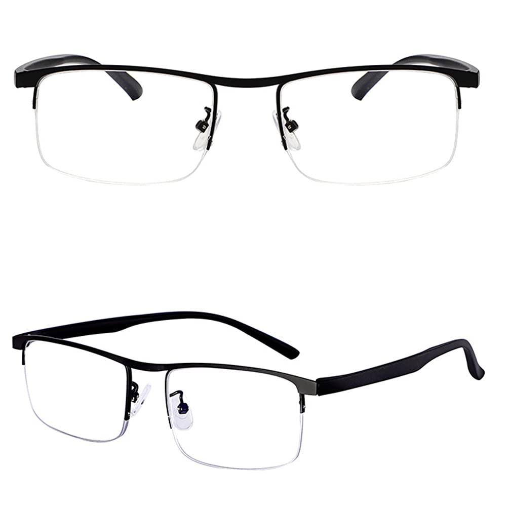 NWB Multifocal Progressive Reading Glasses,Readers with Light Thin Metal Frame,Blue Light Blocking for men women