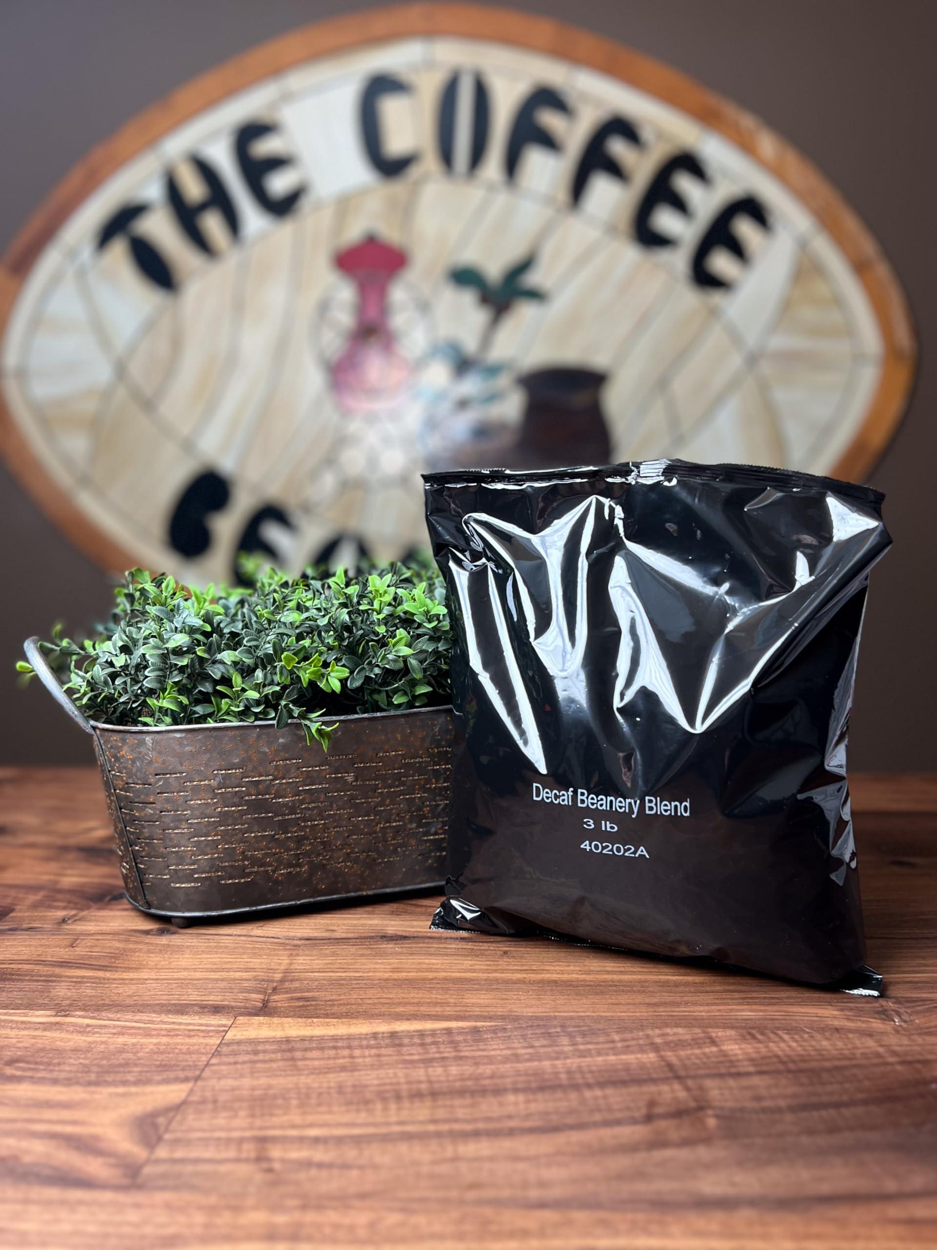 Coffee Beanery Beanery Blend Specialty SWP Decaf Coffee | (1)3LB Bag of Coffee (Ground) | Light-Medium Roast